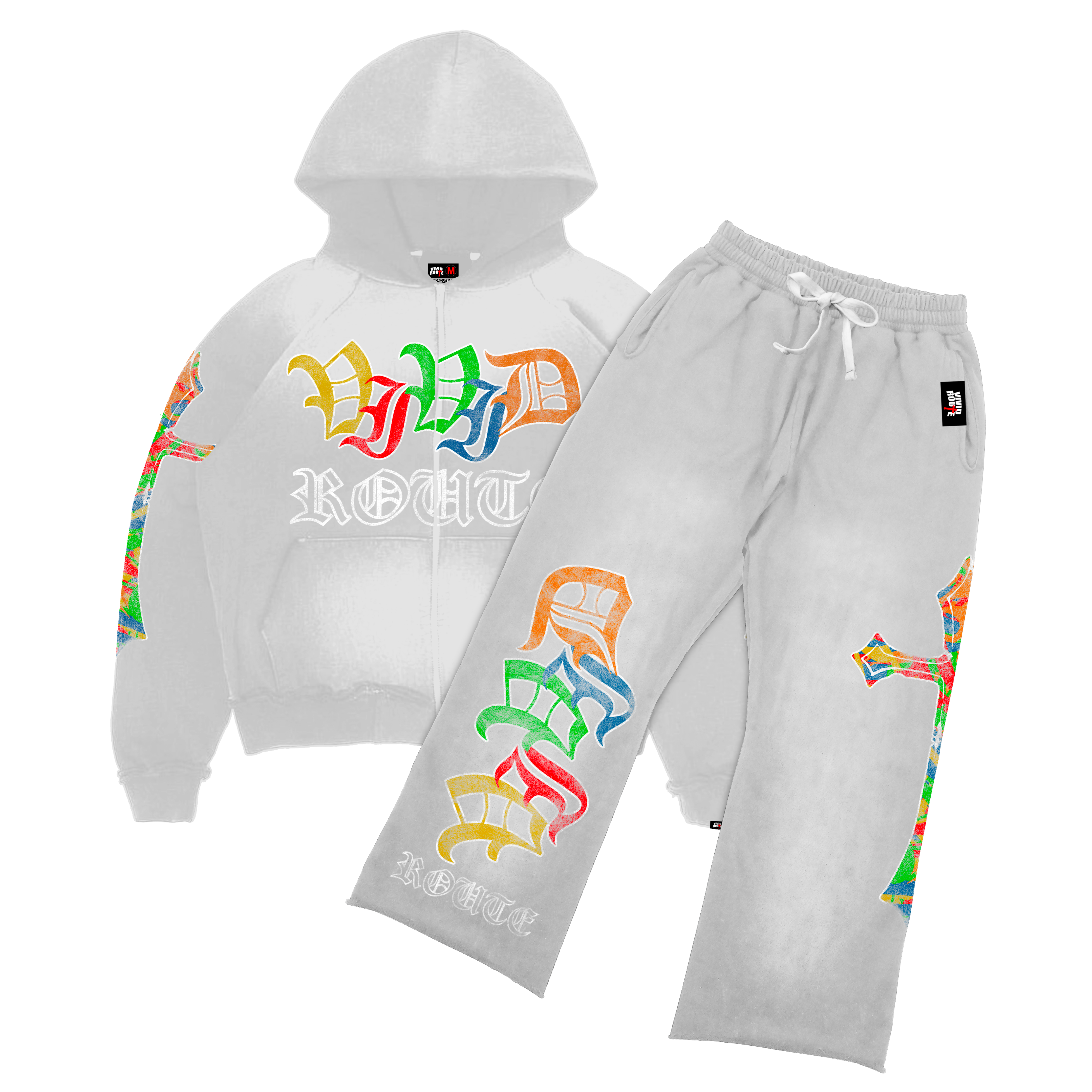 GREY "CROSSARM" SWEATSUIT