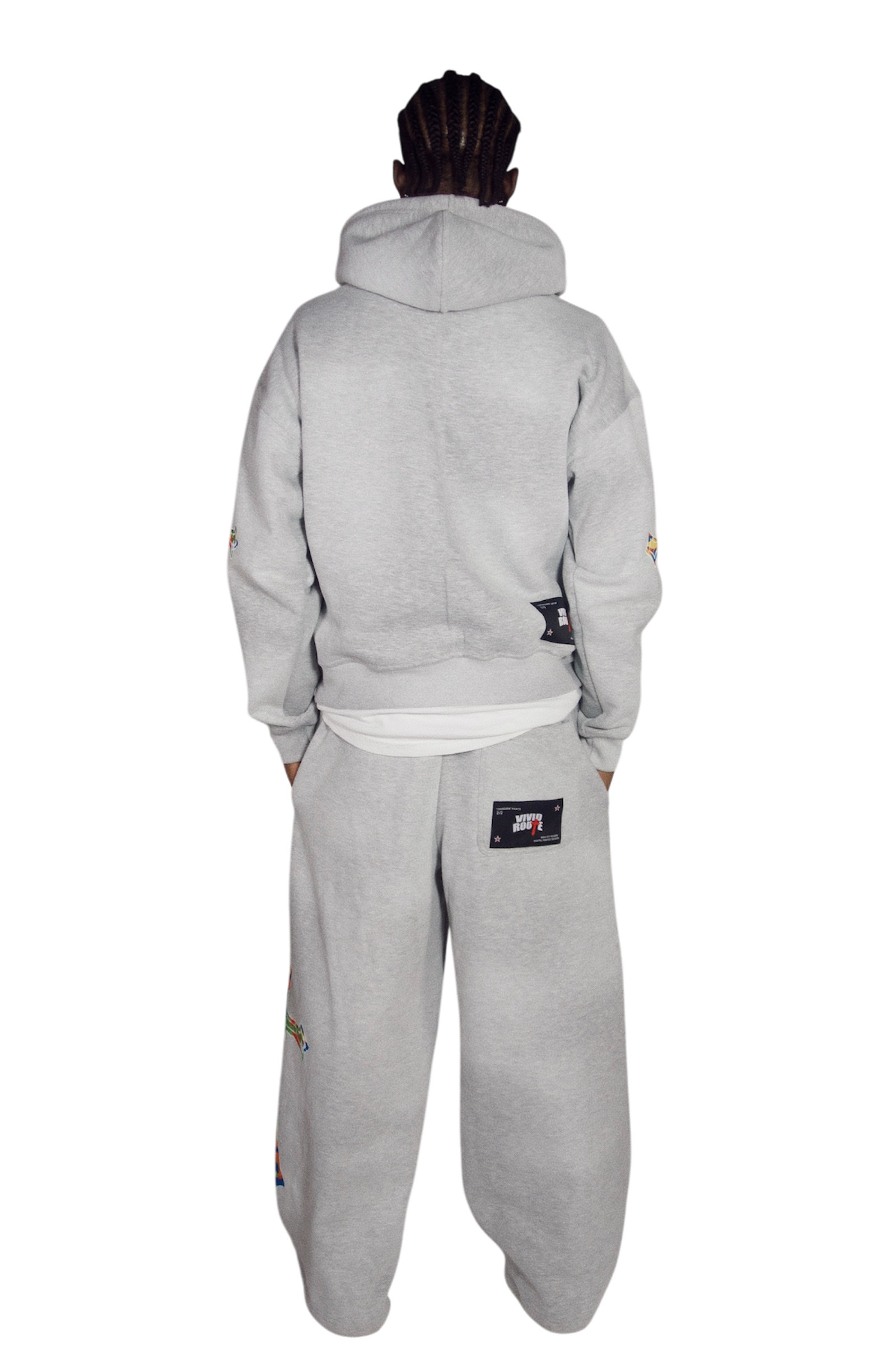 GREY "CROSSARM" SWEATSUIT
