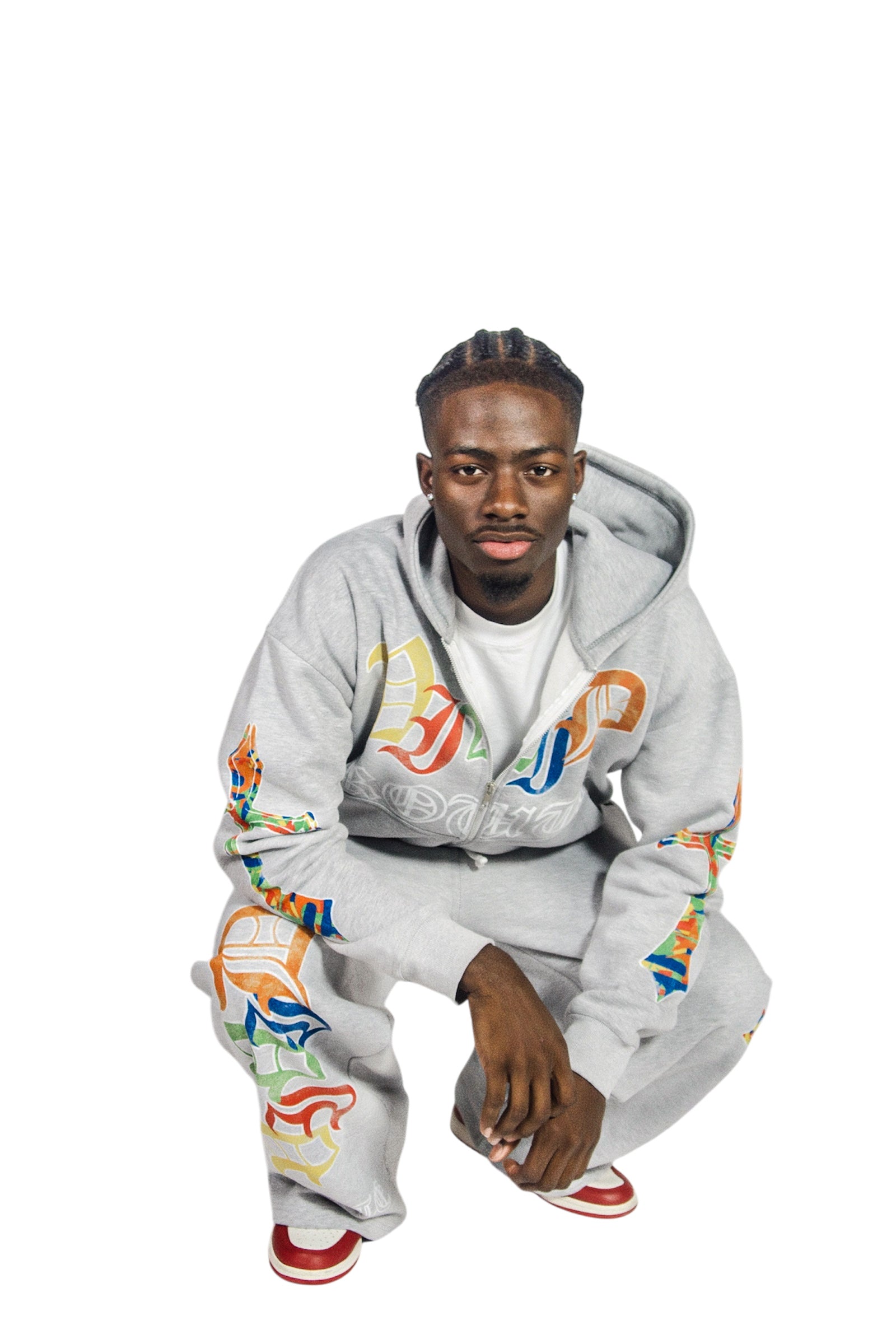 GREY "CROSSARM" SWEATSUIT