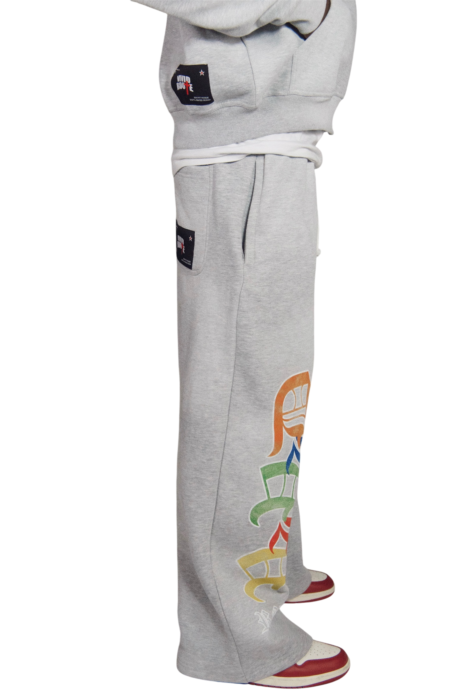 GREY "CROSSARM" SWEATPANT