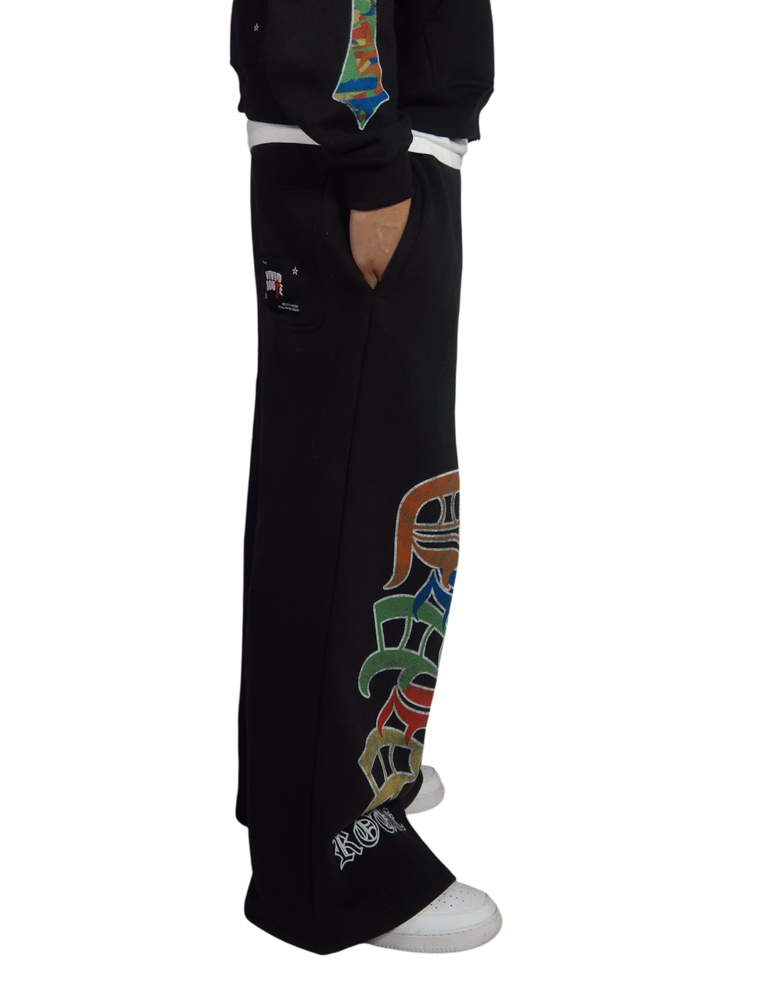 BLACK "CROSSARM" SWEATPANT