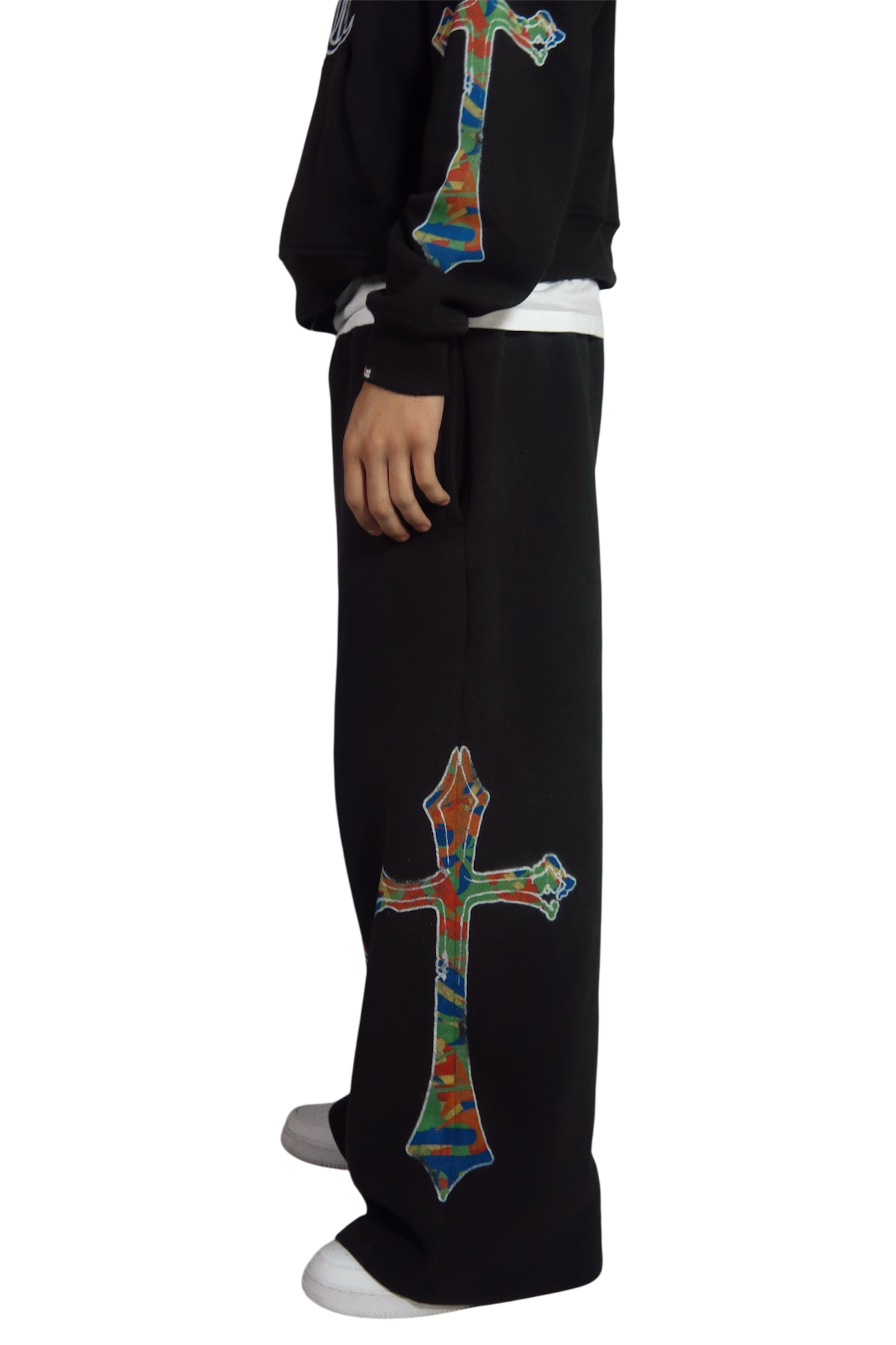 BLACK "CROSSARM" SWEATPANT