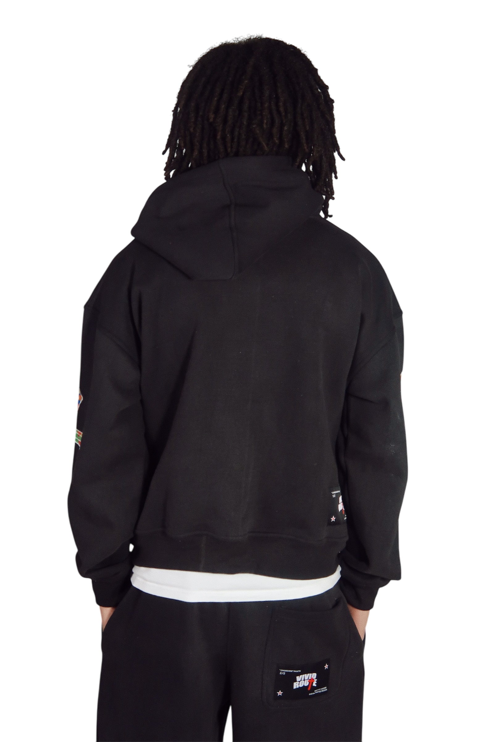 BLACK "CROSSARM" ZIPUP
