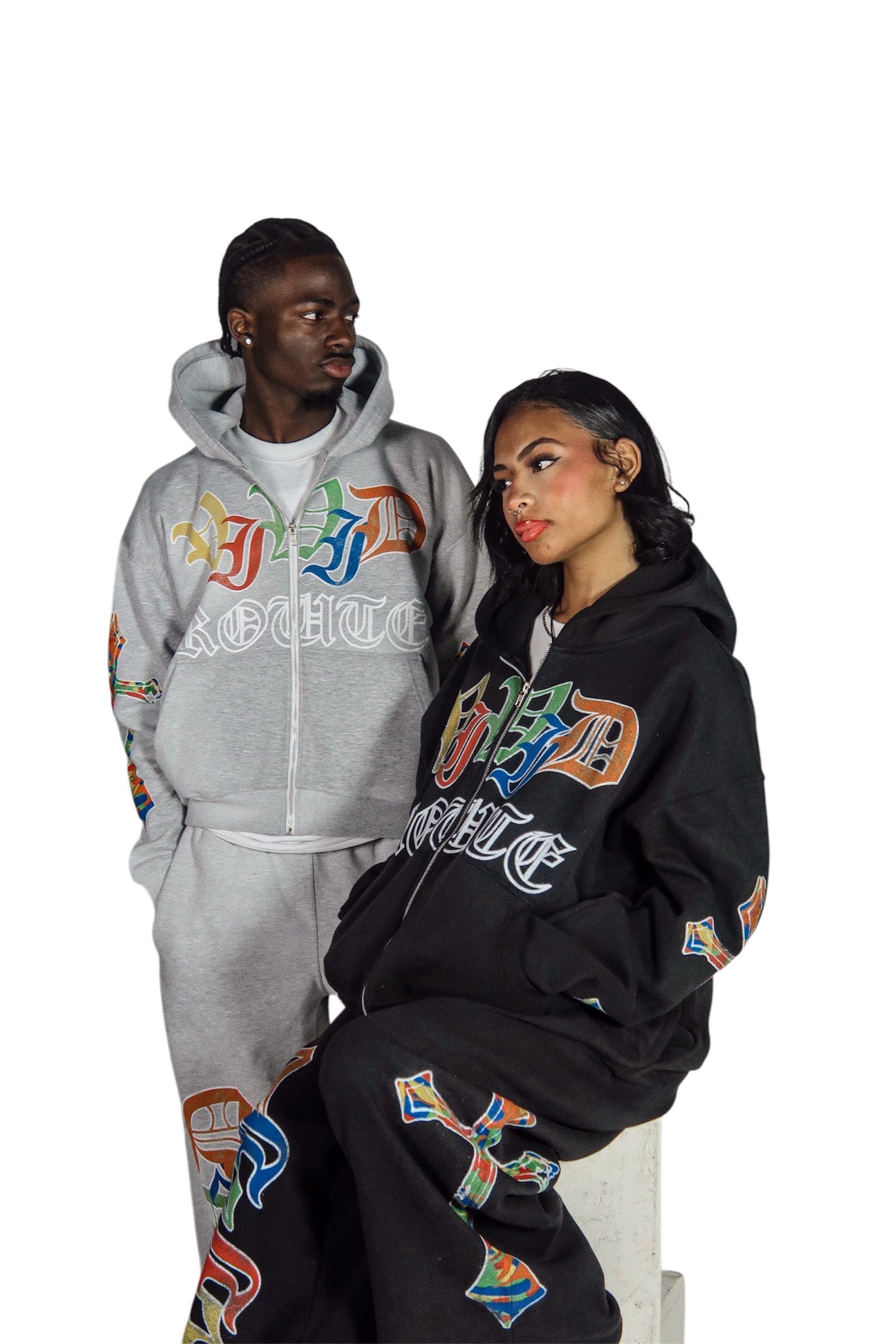 GREY "CROSSARM" SWEATSUIT