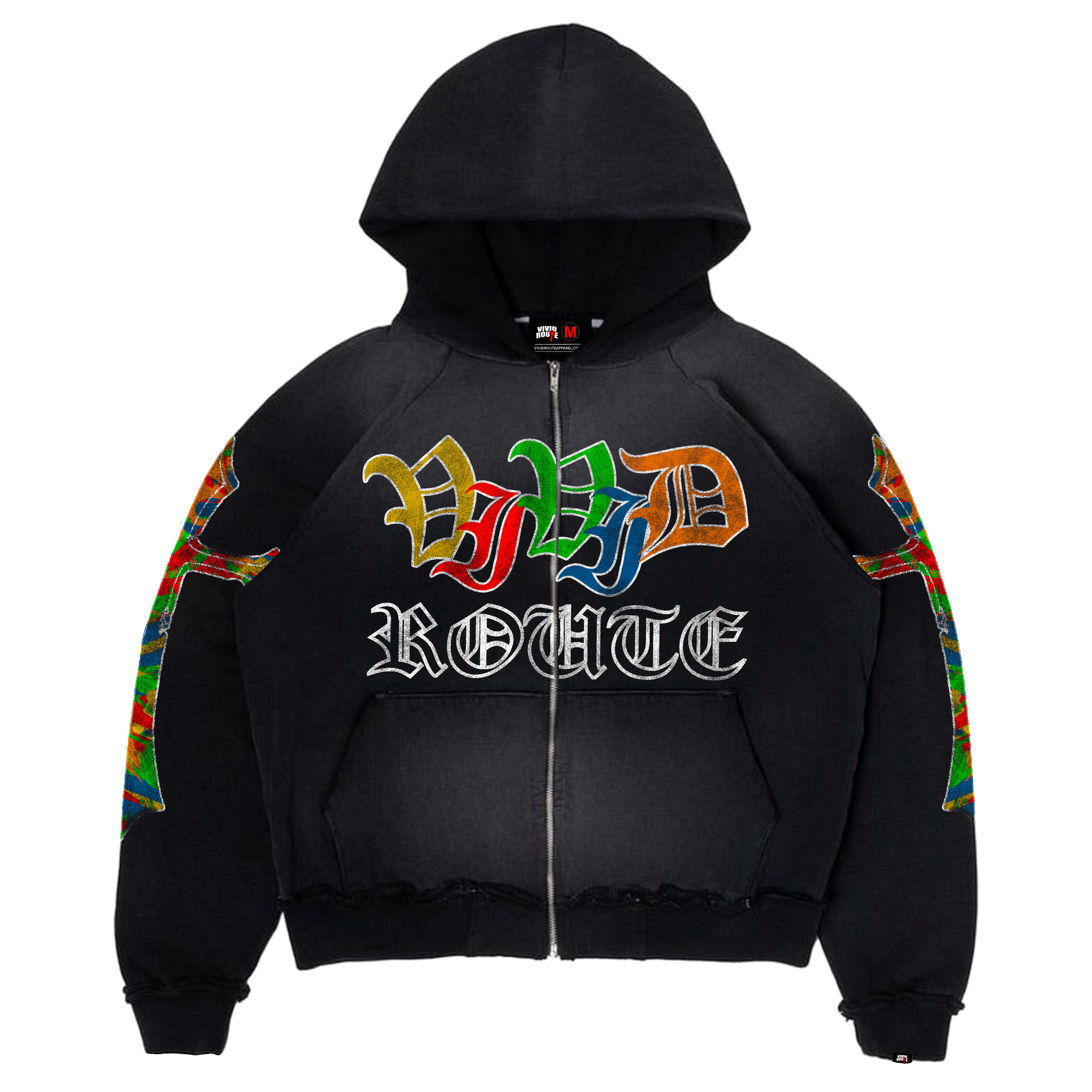 BLACK "CROSSARM" ZIPUP