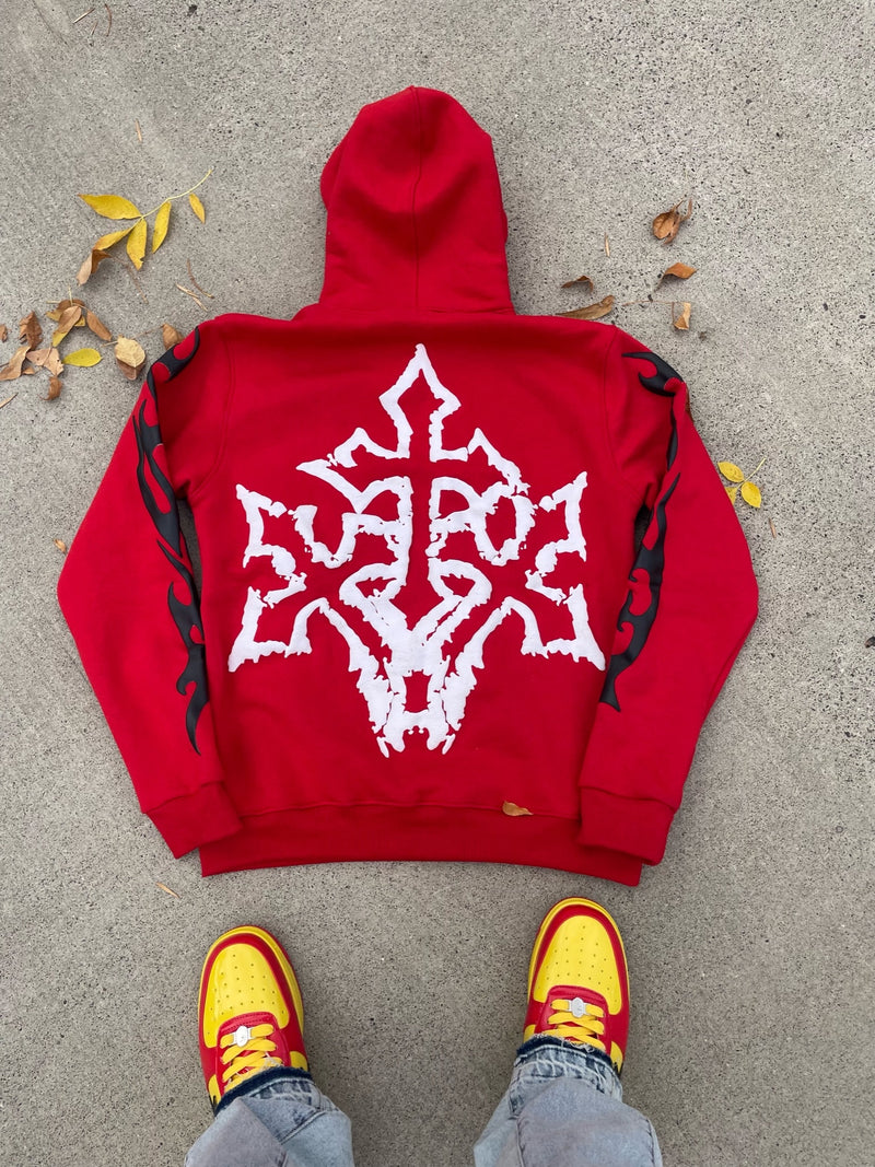 RED FALL HOODIE